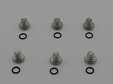 Load image into Gallery viewer, M5 x 6mm Button Head Screw Stainless Steel A4 (Grease Channel Screw with O-Ring)(Pack of 6)