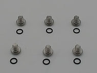 M5 x 6mm Button Head Screw Stainless Steel A4 (Grease Channel Screw with O-Ring)(Pack of 6)