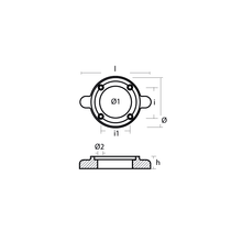 Load image into Gallery viewer, Tecnoseal Yanmar Collar for Saildrives SD20 - SD60 01305